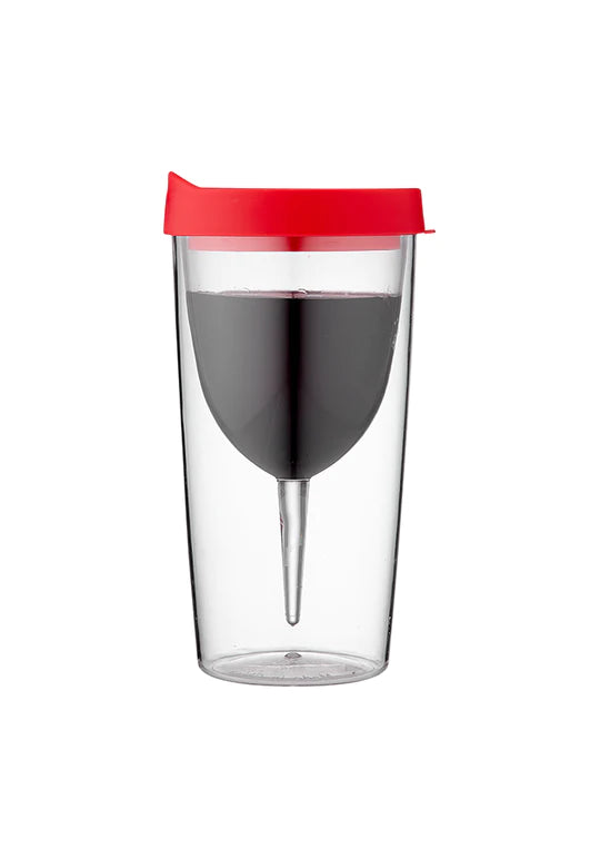 Portables Clear Wine Vino Tumbler - 2 Colours