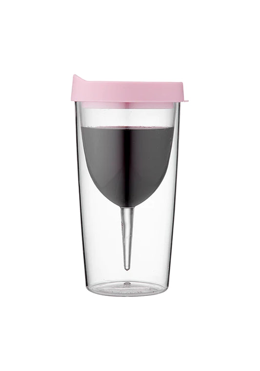 Portables Clear Wine Vino Tumbler - 2 Colours