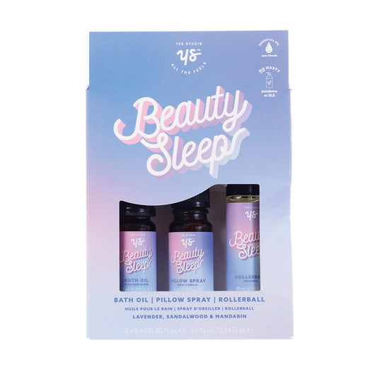Yes Studio Beauty Sleep Set - Bath Oil, Pillow Spray & Rollerball - Multi-Coloured