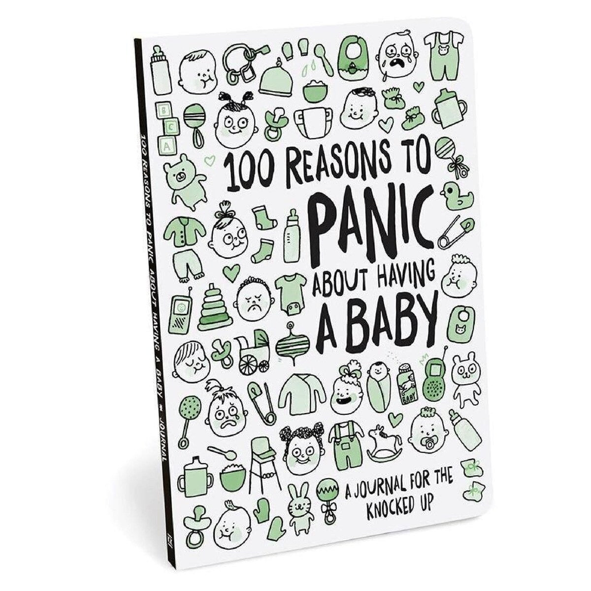 100 Reasons To Panic about Having a Baby Journal - Paperback - 5.75x8.25 inches - 128 pages