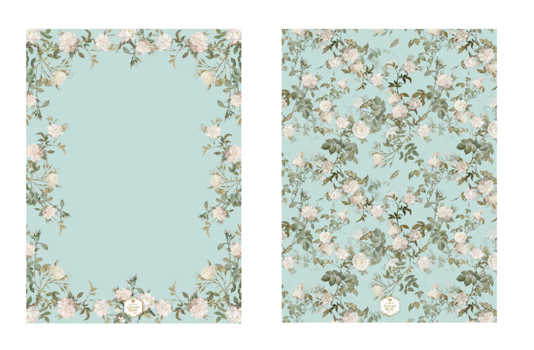 Ashdene Elegant Rose Mint Kitchen Towel - 2 pack - 70x50x0.2cm
