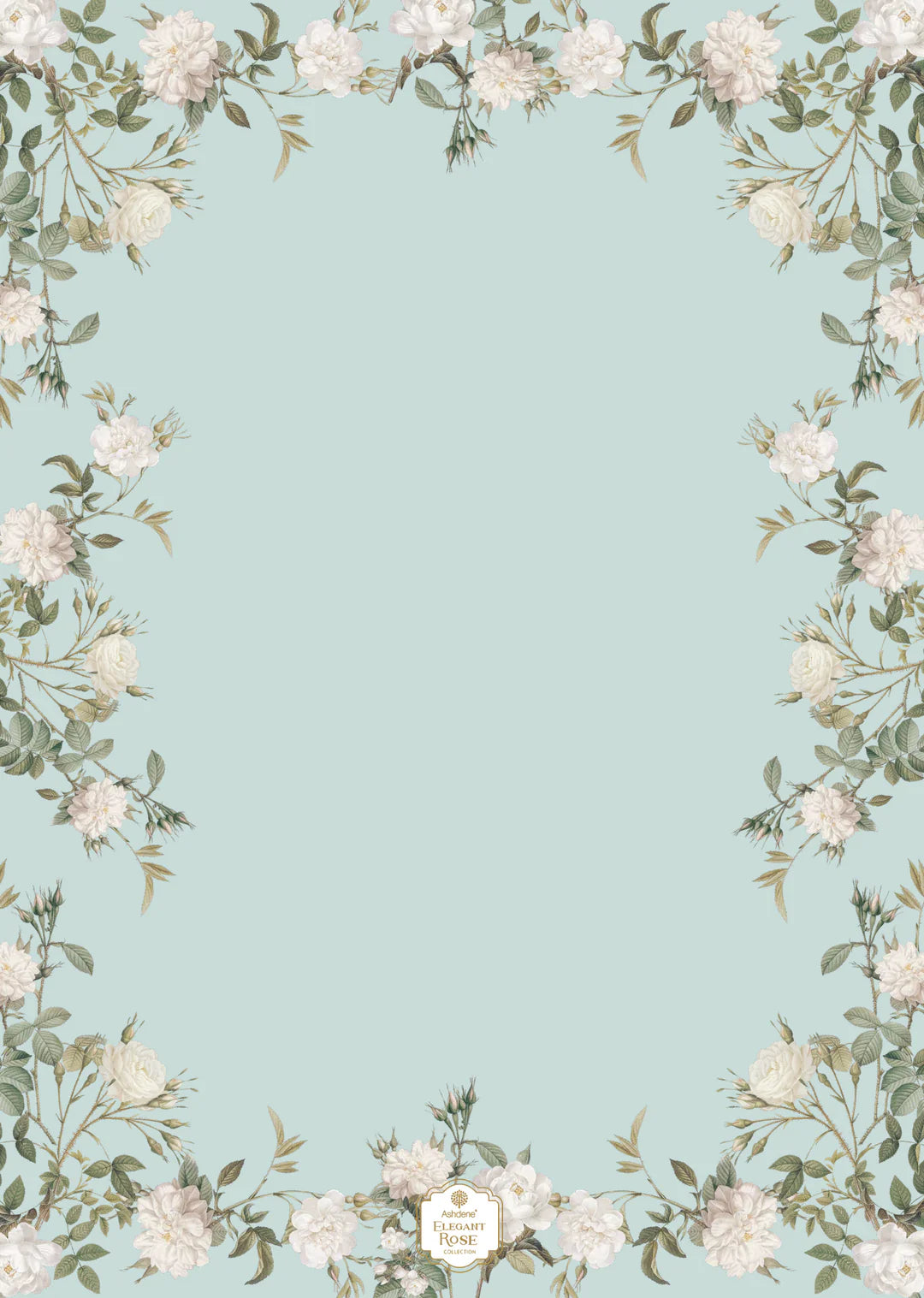 Ashdene Elegant Rose Mint Kitchen Towel - 2 pack - 70x50x0.2cm