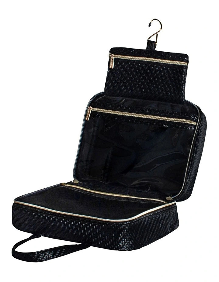 Tonic Australia Herringbone Hanging Bag in Licorice - 20x12x27cm