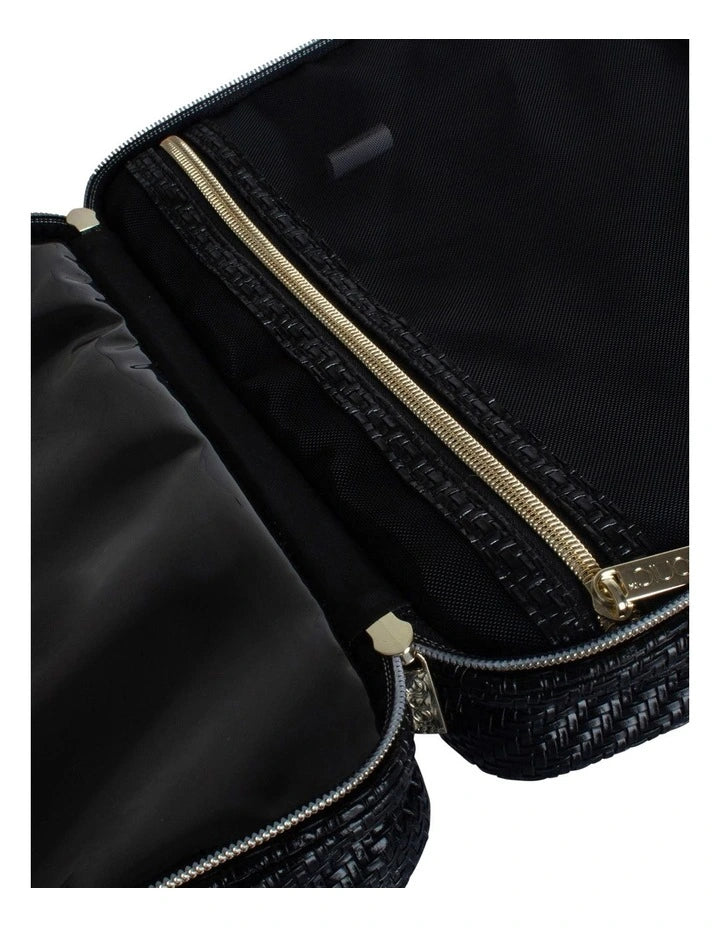 Tonic Australia Herringbone Hanging Bag in Licorice - 20x12x27cm