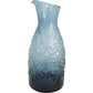 Glass Wine Decanter Beverage Pitcher - Smoke Blue - 17x17x29cm