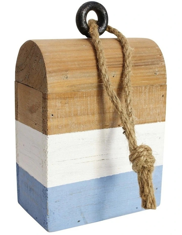 Lavida Doorstop/Stopper Home Decor Ornament - Blue and White - 12x7.5x19cm