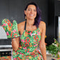 Annabel Trends Single Linen Oven Mit/Glove - Jungle Snake - 18 cm x 26 cm
