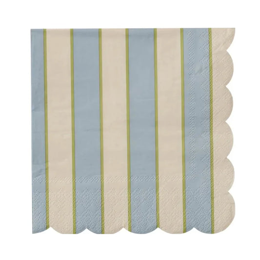 Assemble Napkin Carnival - 20pk 3 Ply - Blue/Ivory