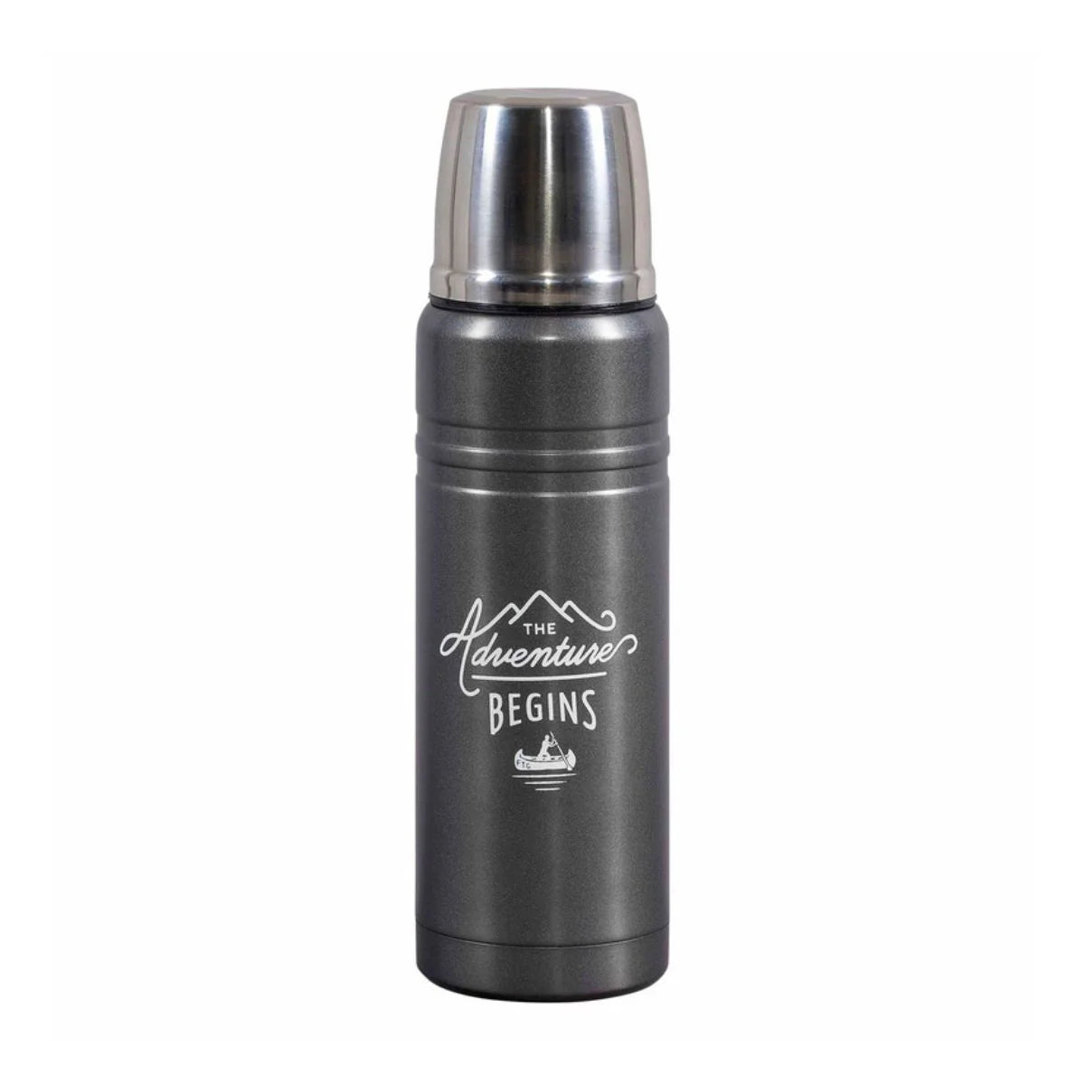Gentlemens Hardware The Adventure Begins Travel Flask - 450ml