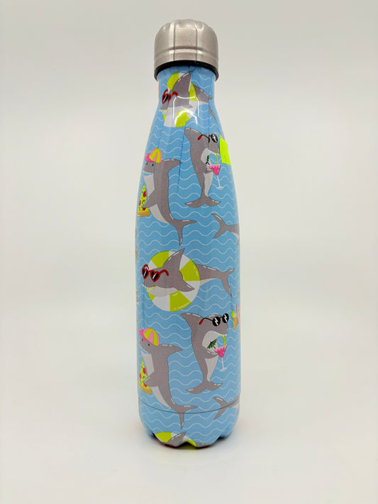 Porta Double Walled Stainless Steel Water Bottle - Summer Fun Jawsome