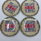 Natural Life Appetiser Plates - What I love Most About Home Is Who I Share it With - Set of 4
