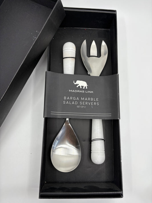 Madras Link Barga Marbles Salad Servers - Set of 2 - 26.5cm