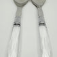 Faux Diamond Handle Salad Servers - 26cm