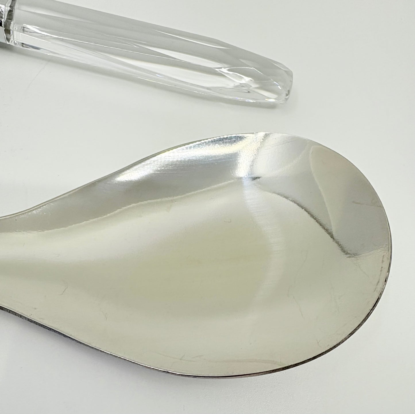 Faux Diamond Handle Salad Servers - 26cm