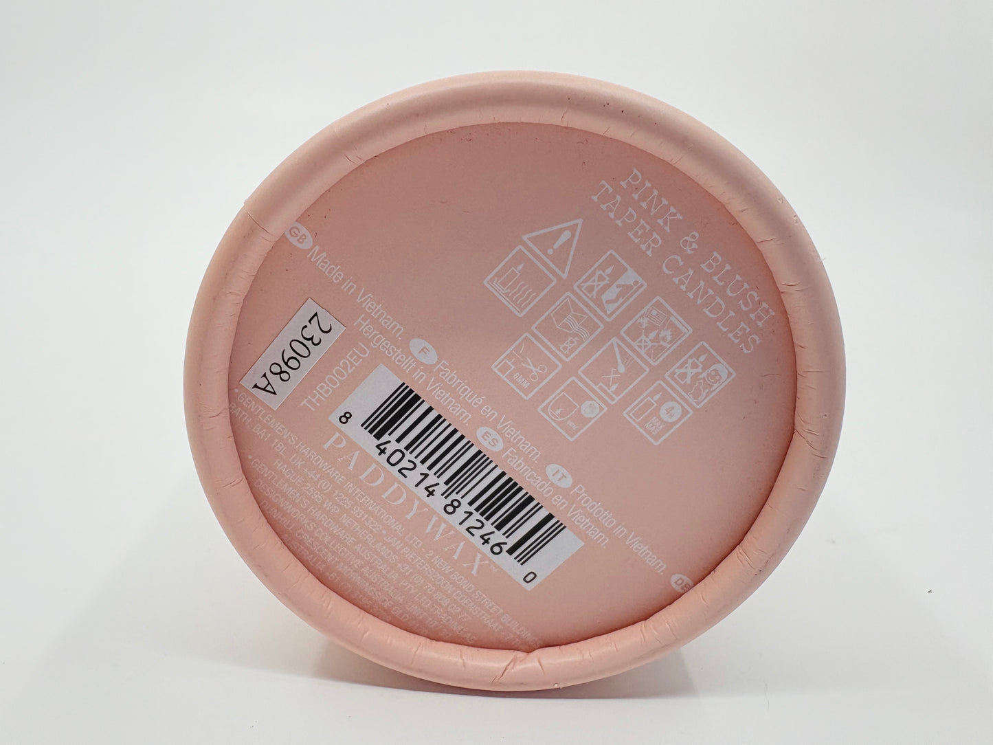 Paddy Wax Taper Candles - Pink Blush - 4 Candles - 24.89cm