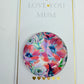I Love You Mum Floral Magnets - 4cm diameter