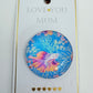Lavida I Love You Mum Blue Fish Magnet - 4cm diameter