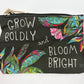 Michelle Allen Designs Canvas Look Makeup Pouch - Bloom Bright - 20x14cm