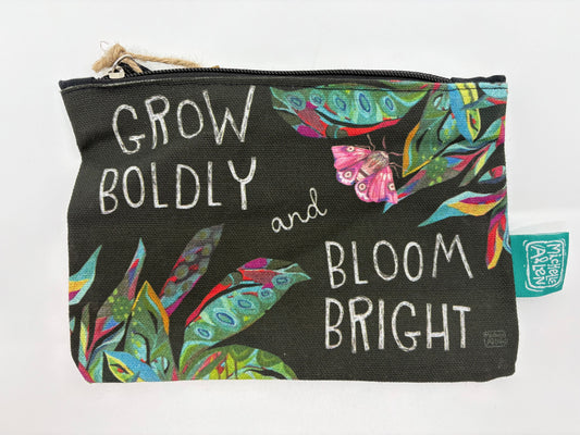 Michelle Allen Designs Canvas Look Makeup Pouch - Bloom Bright - 20x14cm