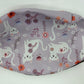 Lavida Water Proof Make-Up Bag - Floral Cats - 26x19cm