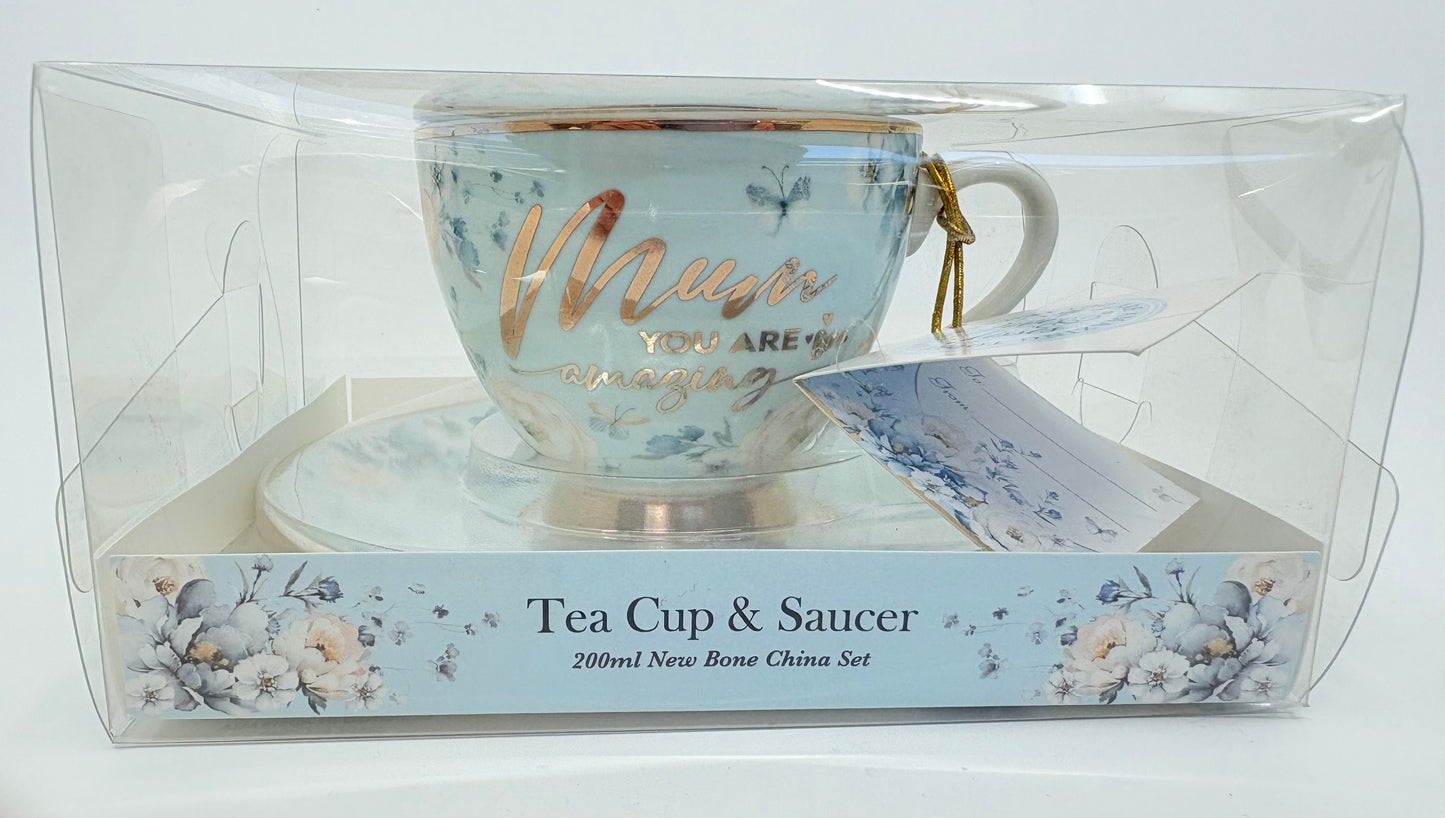 Landmark Mum You Are Amazing - Tea and Saucer set - 200ml