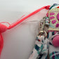 Canvas Look Wrist Pouch - Multicolour Zebras - 25x20cm