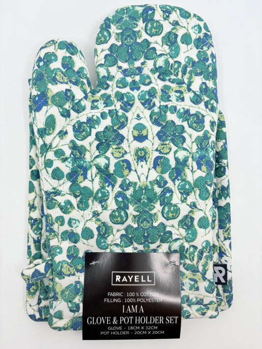 Rayell Oven Glove and Pot Holder Set