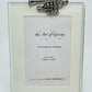 Glass and Pewter Photo Frame - Trumpet