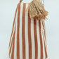 Coast To Coast Door Stop - Orange Pyjama Stripe - 21x14cm - 2kg