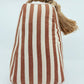 Coast To Coast Door Stop - Orange Pyjama Stripe - 21x14cm - 2kg