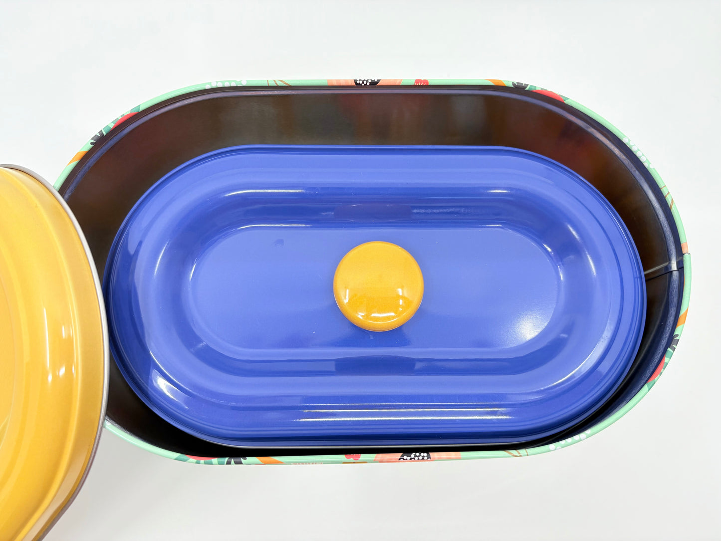 Lavida Tin Containers - Set of 2 - 25x16x14cm and 22x14x12cm