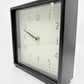 Coast to Coast Black and White Metal Encased Clock - Battery Powered - 21x21x7cm
