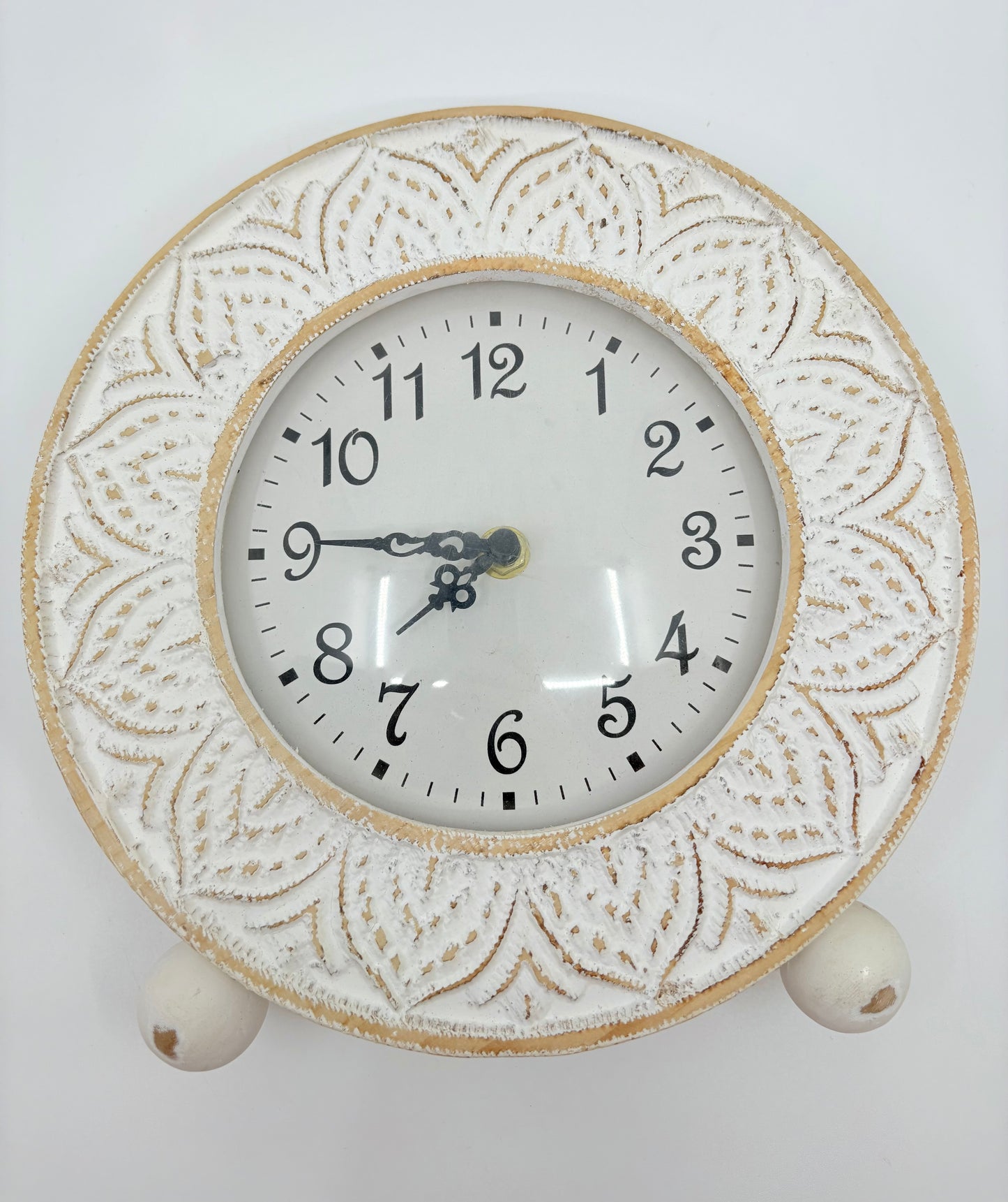 Wooden Battery Powered Circular Clock - 24x5cm