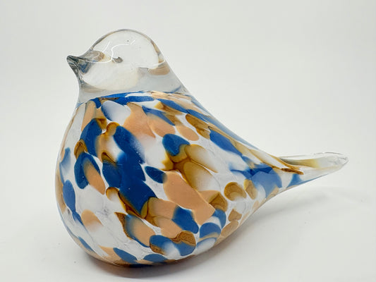 Coast to Coast Glass Bird - Multicolour - 15x7cm
