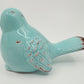 Sage Rustic Ceramic Bird - 15x8cm