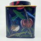 Australian Bird Tin Container - Blue Wren - 11x9x9cm