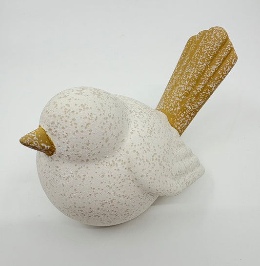Urban Products Jenna Bird Ornament - Mustard & Sand - 8x13cm