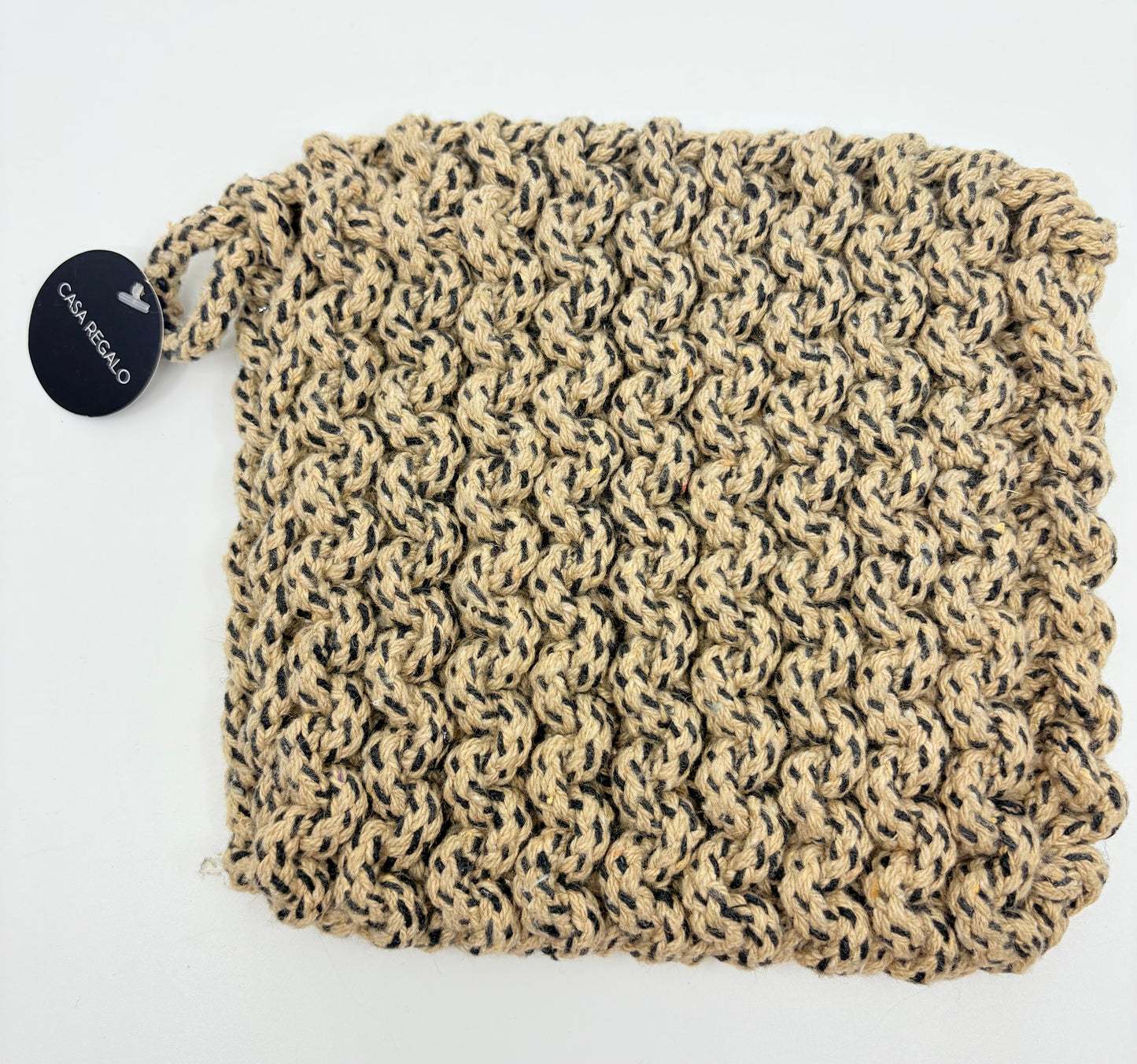Casa Regalo Cotton Knit Trivet - Natural - 20x20cmx2cm