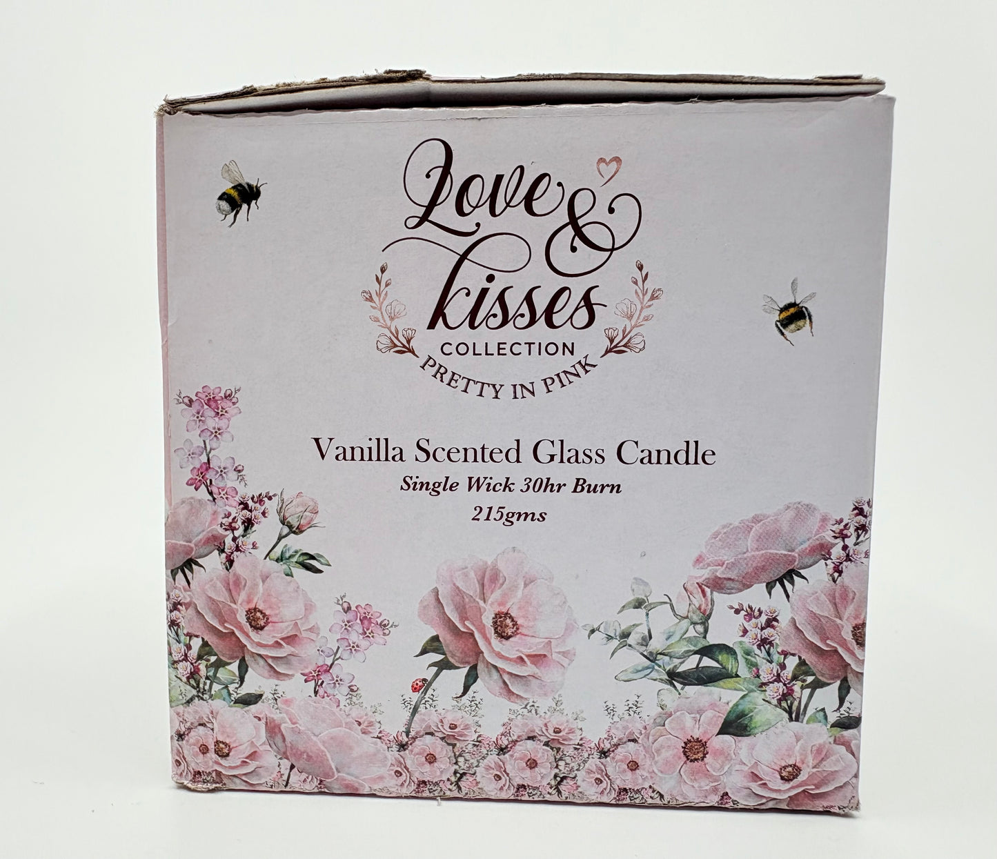 Pretty in Pink Love and Kisses Collection - Mum You are So Loved Vanilla Scented Glass Candle - Single wick 30 hour Burn - 215g