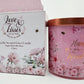 Pretty in Pink Love and Kisses Collection - Mum You are So Loved Vanilla Scented Glass Candle - Single wick 30 hour Burn - 215g