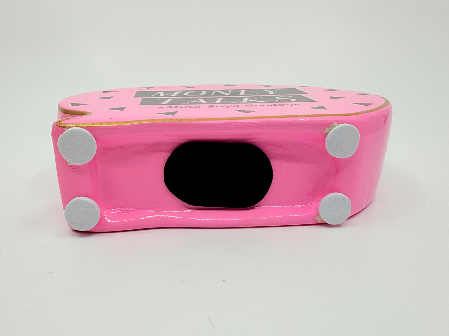 Sweet Tooth Money Talks Speech Bubble Ceramic Money Bank - Pink - 16x12x6cm