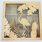 Urban Products Wooden Natural Tropical Tea Box - Green - 25x25x8cm