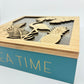 Urban Products Wooden Natural Tropical Tea Box - Green - 25x25x8cm