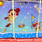 Children's Picnic Basket with Tin Tea Set - 15 pieces - 27x19x13cm