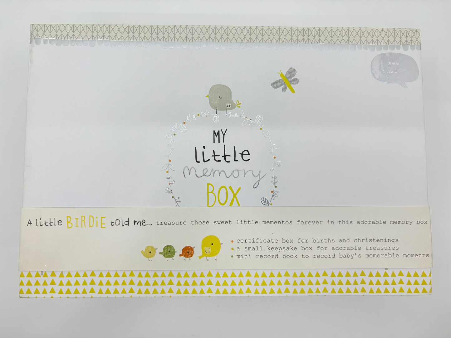 My Little Memory Box - Births, Christenings, Record Book - 3 pieces - 27x19x10cm