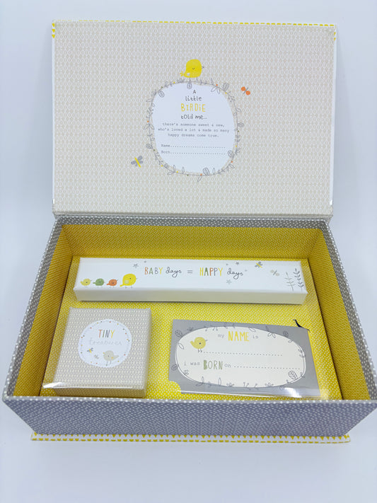 My Little Memory Box - Births, Christenings, Record Book - 3 pieces - 27x19x10cm