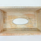 Amalfi Ishani Handcrafted Wooden Tissue Box - White Wash - 26x15.5x9cm
