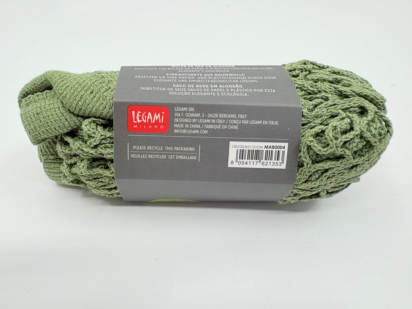 Cotton Mesh Bag - Green - 35x22cm - 10kg