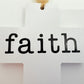 Beaded Faith Wooden Cross - 35x9x1cm