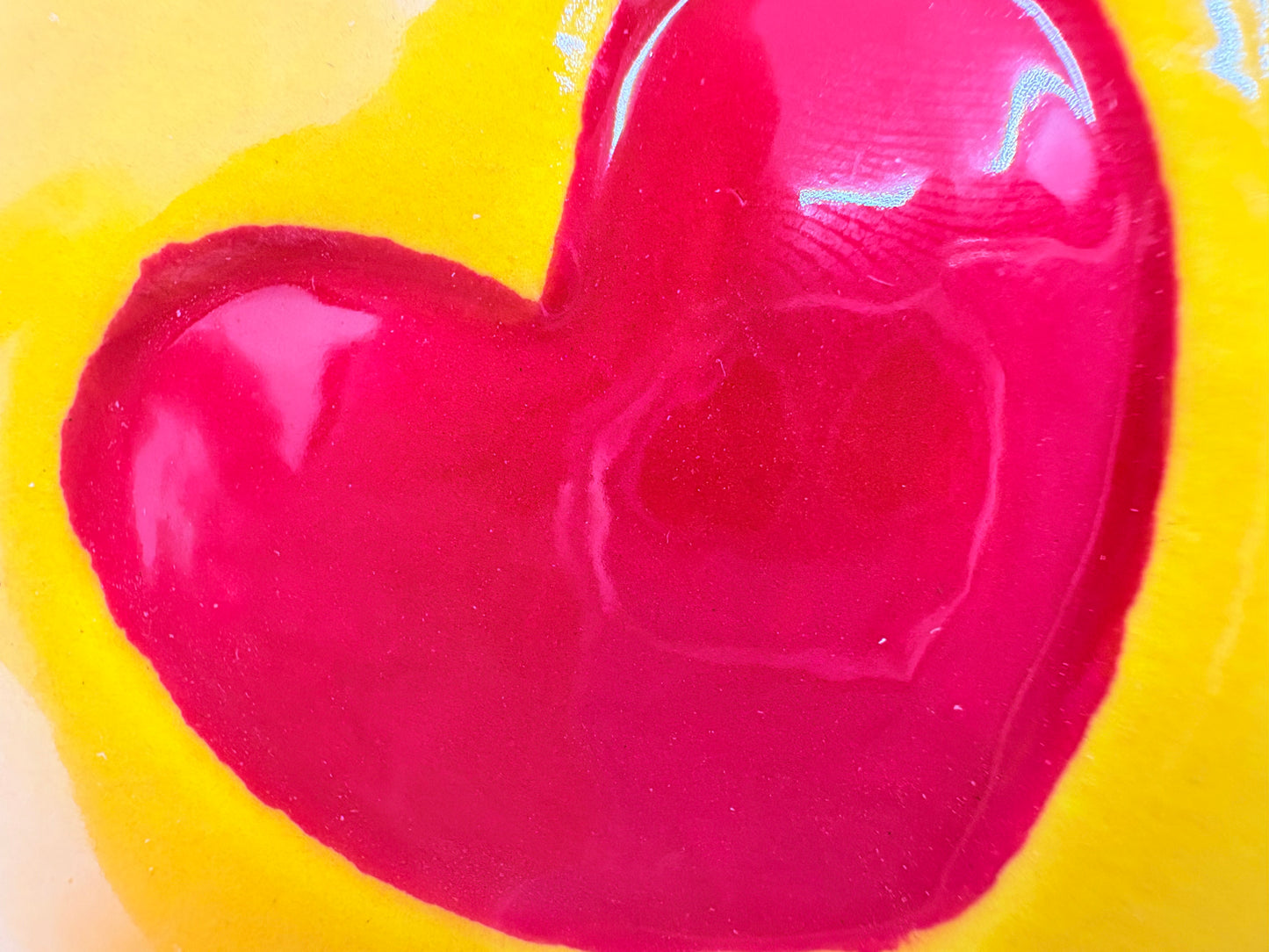 Landmark Ceramic Smile Emoji Love Heart Eyes Ceramic Money Box - 12x8x12cm